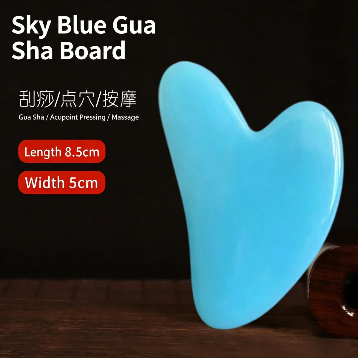 Facial Gua Sha Scraping Board & Acupoint Massage Stick