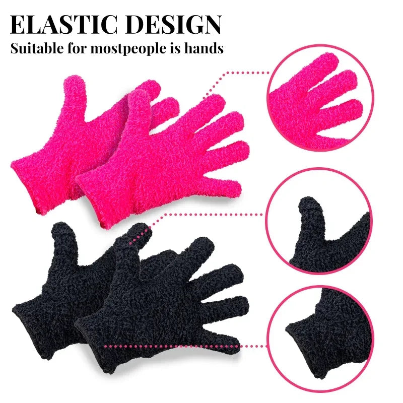 Heat Resistant Finger Gloves for Hair Styling – 3 Pairs Nylon