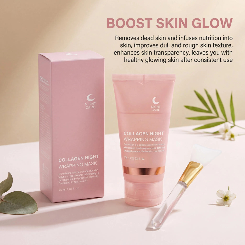 Collagen Peel-Off Facial Mask – Hydrating Night Skincare Set