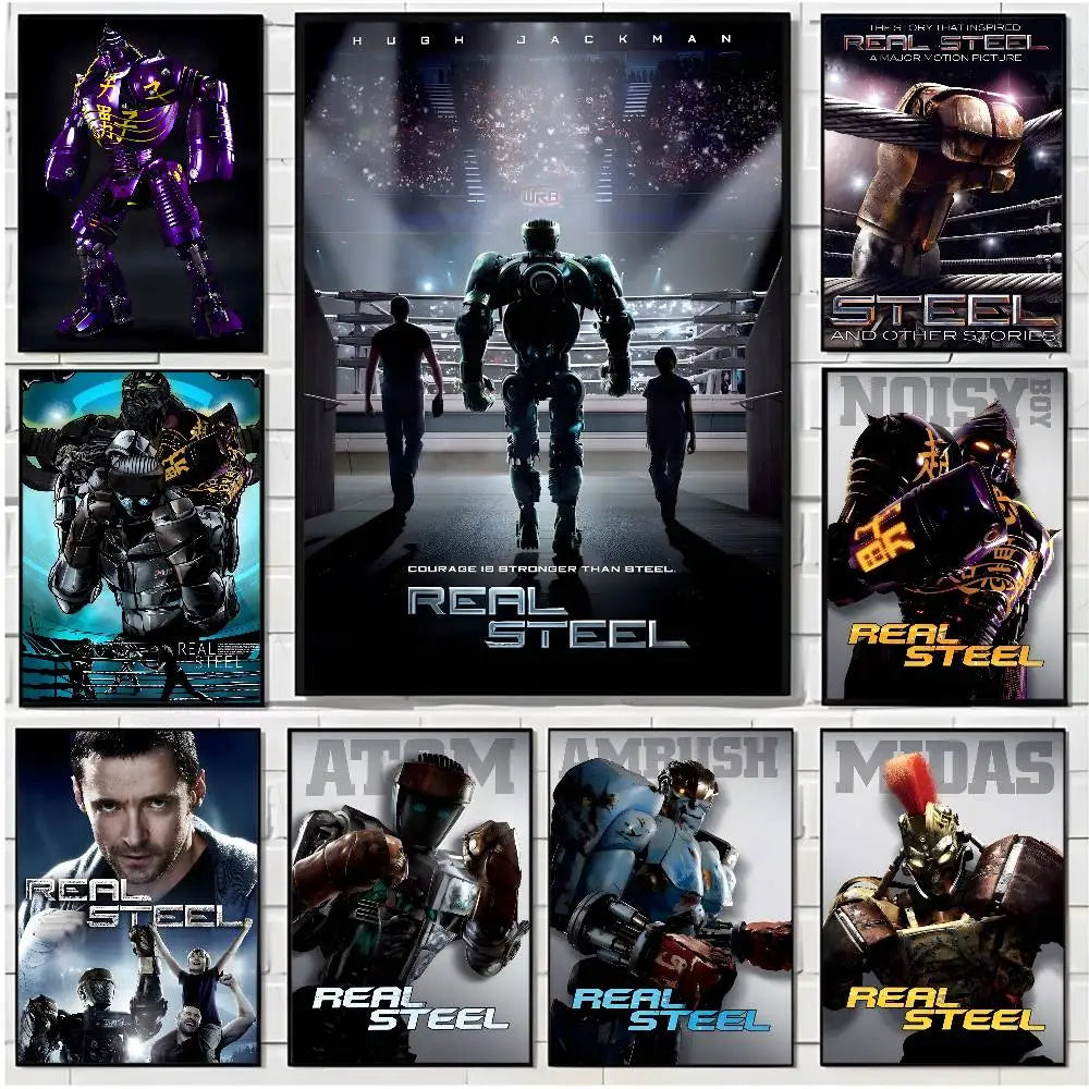Real Steel Movie Poster – HD Waterproof Wall Art Décor