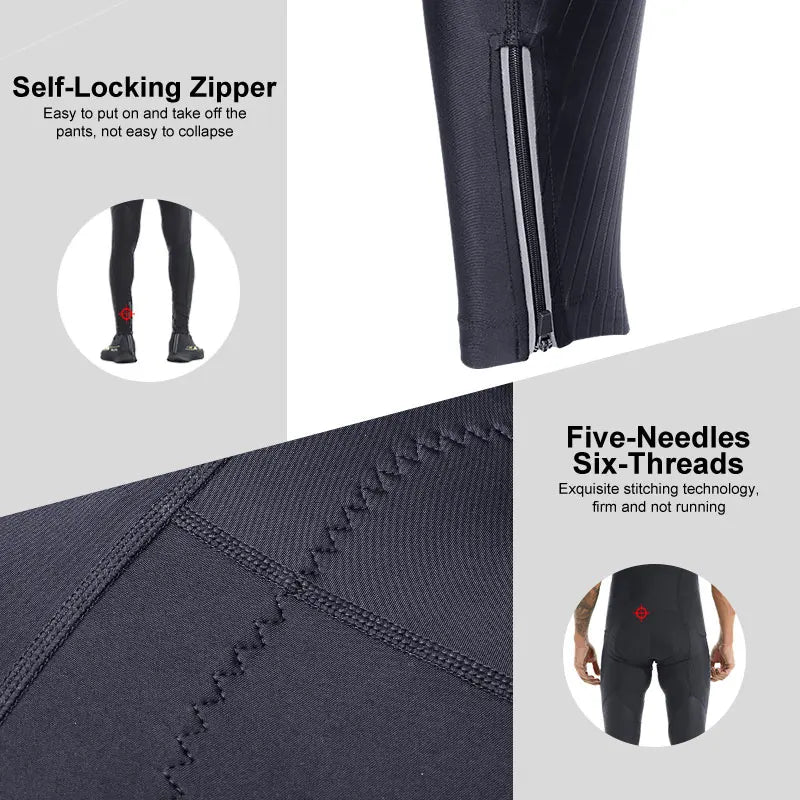 X-TIGER Men's Cycling Bib Pants | Breathable MTB Road Tights