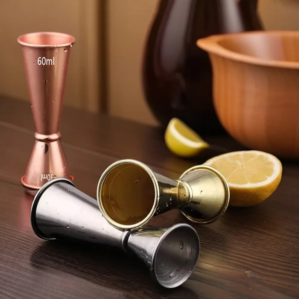 2026 Dual Shot 304 Stainless Steel Measure Cup Cocktail Shaker Drink