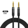 3.5mm Nylon Braided AUX Cable 4-Pole 1.5M | Car & Headphone