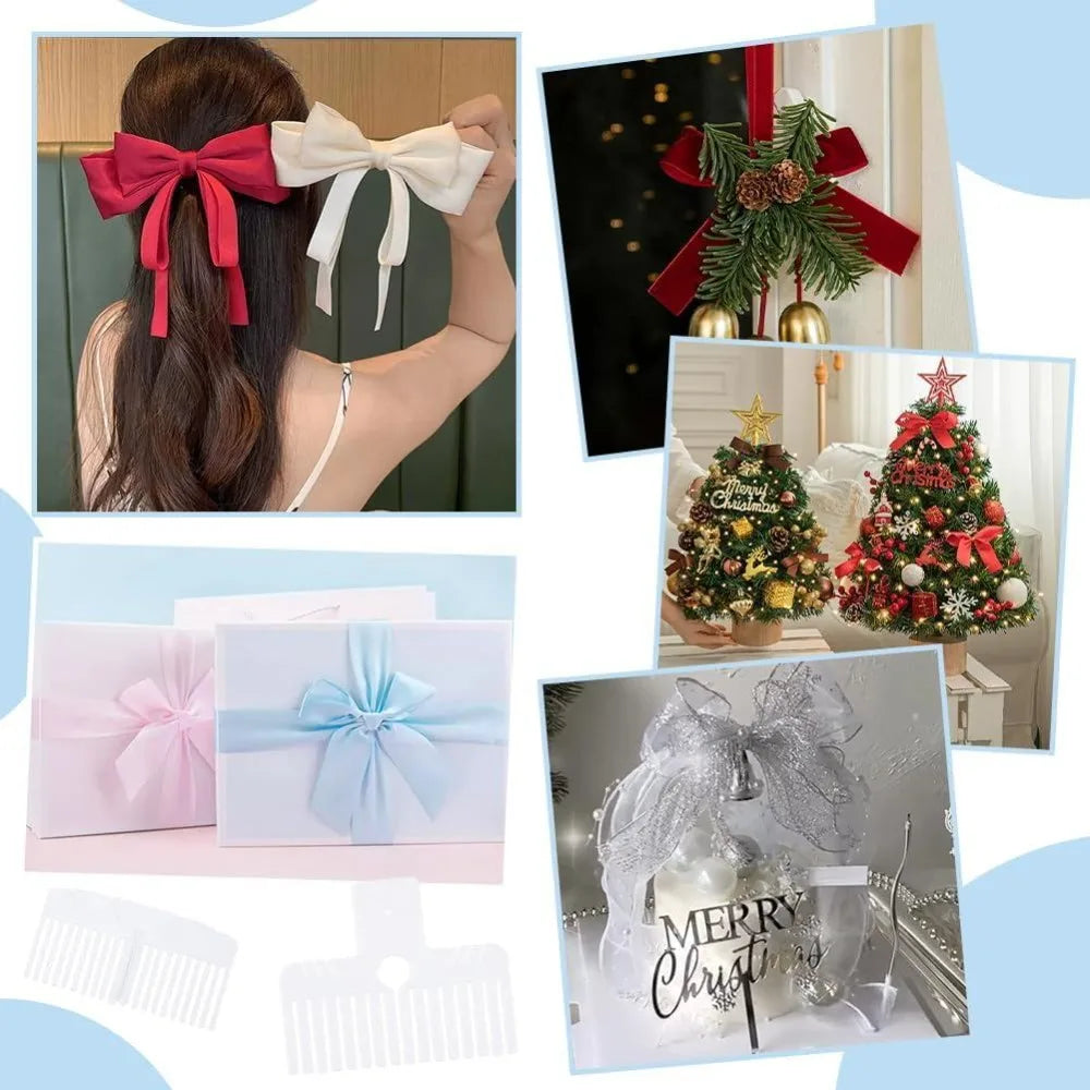 2-Piece Plastic Bow Maker Kit – DIY Hair Bows & Ribbon Tool