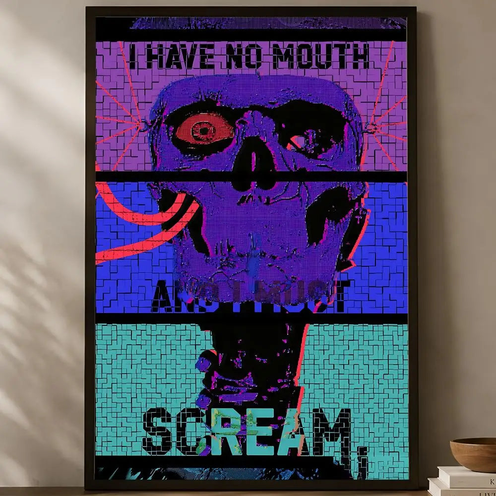 I Have No Mouth and I Must Scream Poster – Self-Stick Wall Art