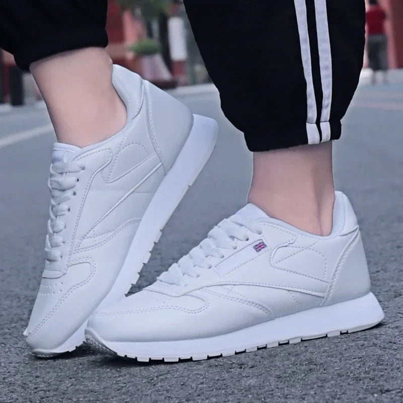 Men's Casual Vulcanized Sneakers – Breathable Lace-Up Sport Shoes