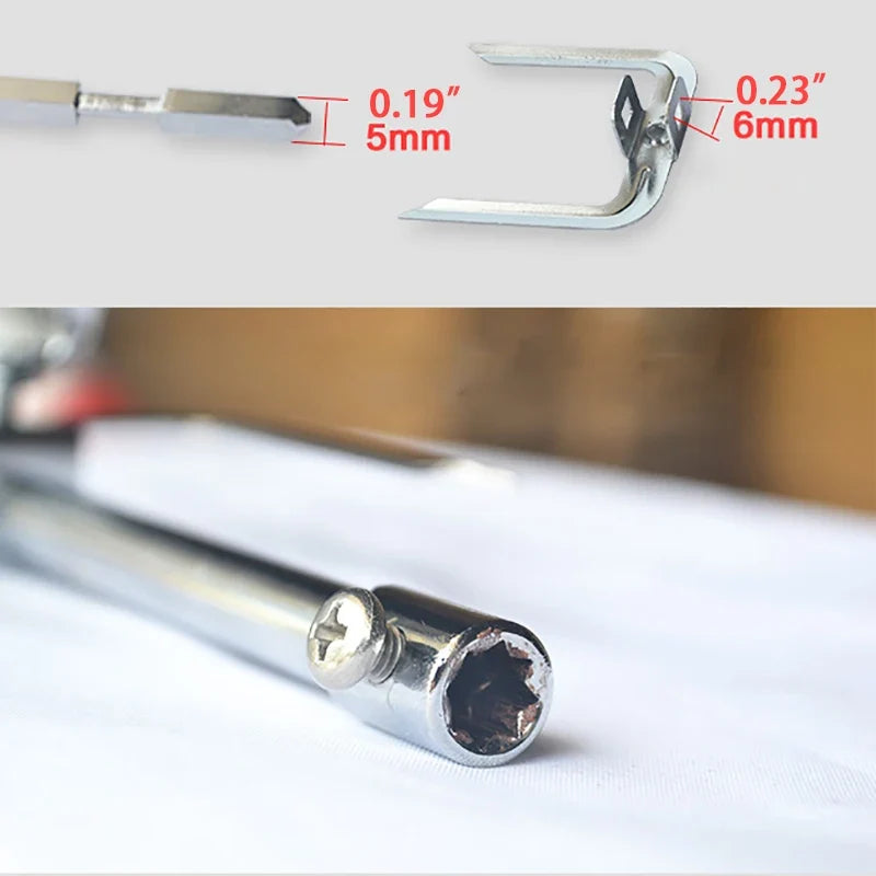 Scalable Stainless Steel Rotisserie Chicken Roasting Fork 31–39cm