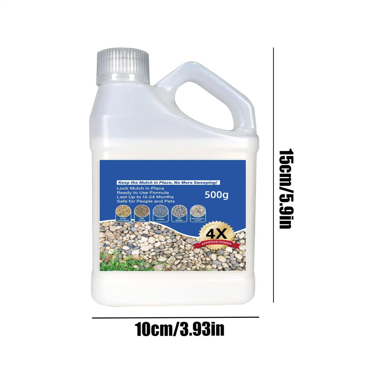 Mulch Rock Adhesive Pea Gravel Sticky Glue Fast Drying Outdoor Yard