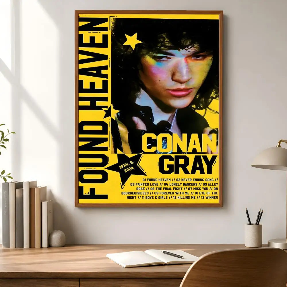 Conan Gray Poster HD Waterproof PVC Stickers – Wall Décor