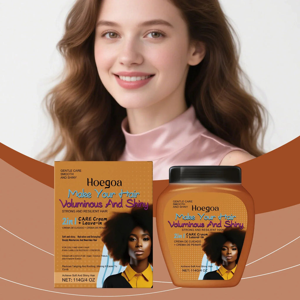 HOEGOA Leave-In Conditioner Cream – Anti-Frizz Deep Repair