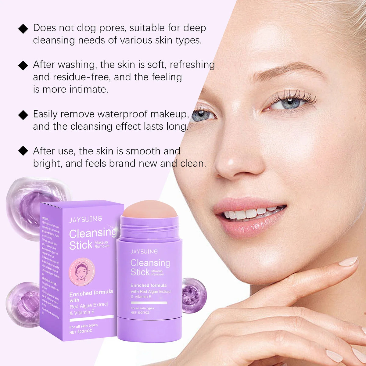 Jaysuing Vitamin E Makeup Remover Stick 30g | All Skin Types
