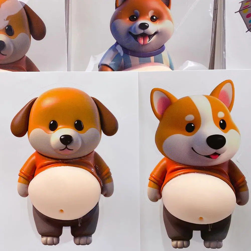 3D Shiba Inu Squeeze Toy – Stress Relief Fidget & Door Stopper