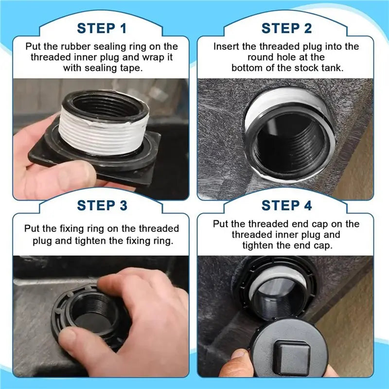 A36T-2X Stock Tank Drain Plug 50 70 100 150 300 Gallon Float Valve