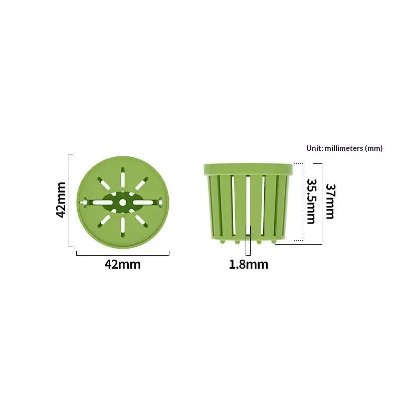 4-Pack Aquarium Net Planter Cups | Hydroponic Fish Tank Baskets