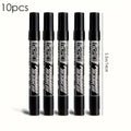 10-Pack Black Permanent Markers – Waterproof Multi-Surface Pens
