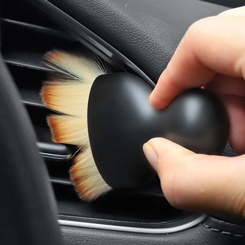 Car Interior Cleaning Brush – Curved Soft Vent Dust Sweeper