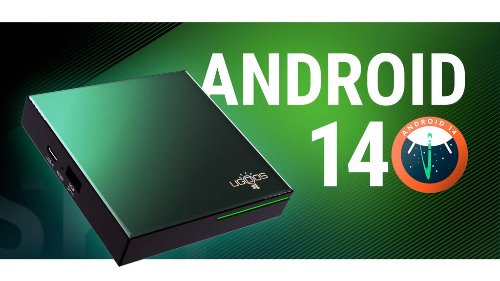 UGOOS SK4 Android 14 Smart TV BOX Amlogic S905X5M-K BT5 4 LPDDR4