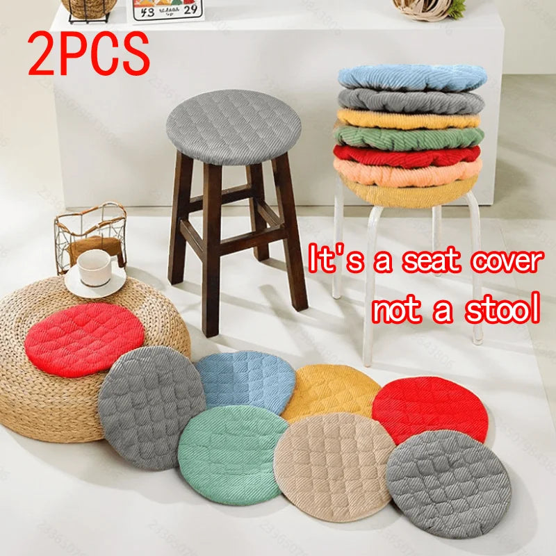 Thick Soft Round Stool Covers Elastic Seat Cushions Wood Iron 25