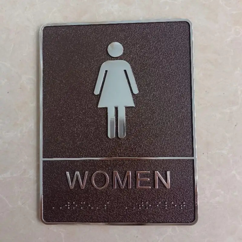 Self-Adhesive Acrylic Restroom Door Sign – Men & Women
