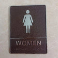 Self-Adhesive Acrylic Restroom Sign – Men & Women Door Sign