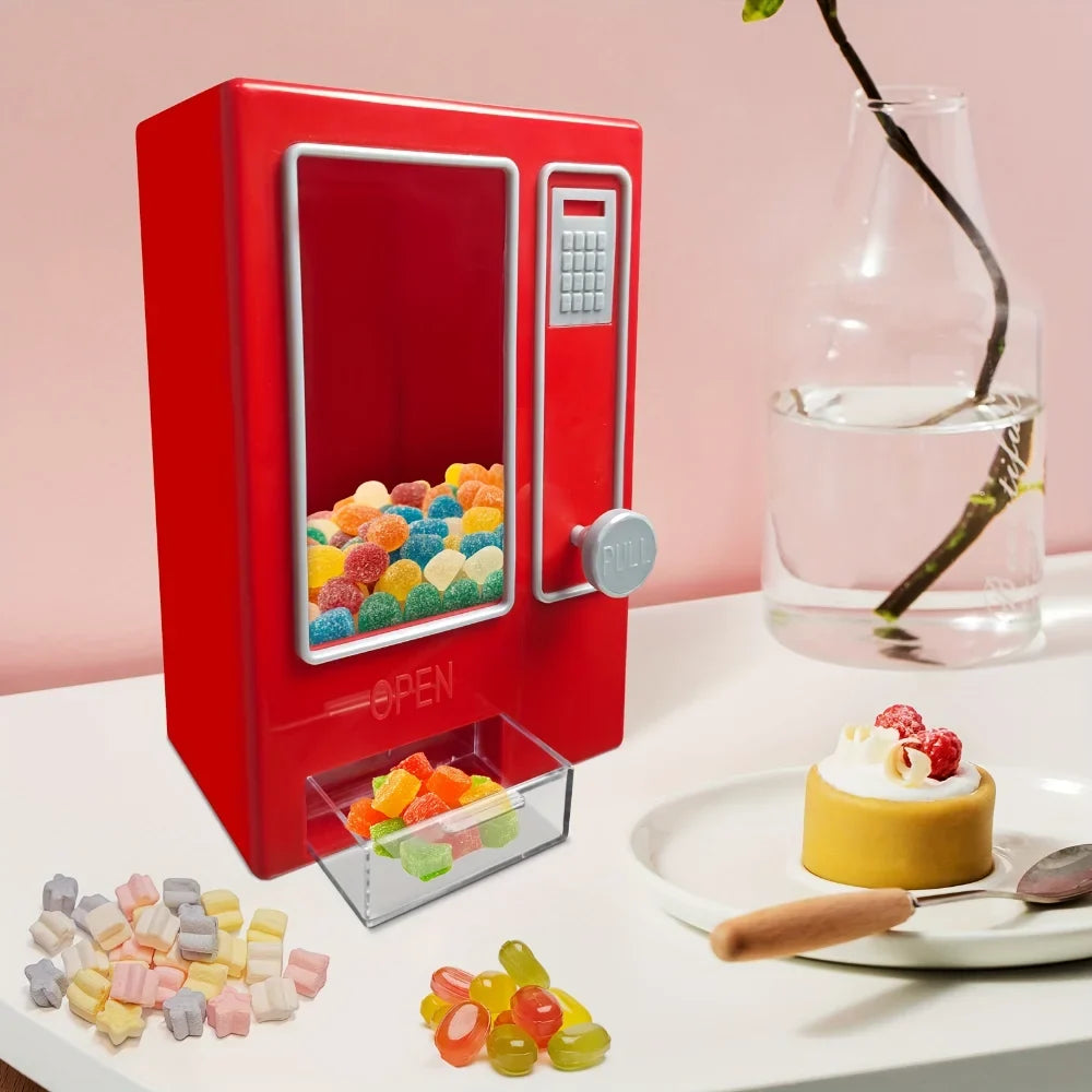 Mini Rainbow Candy Dispenser Machine – Fun Kids' Toy & Storage
