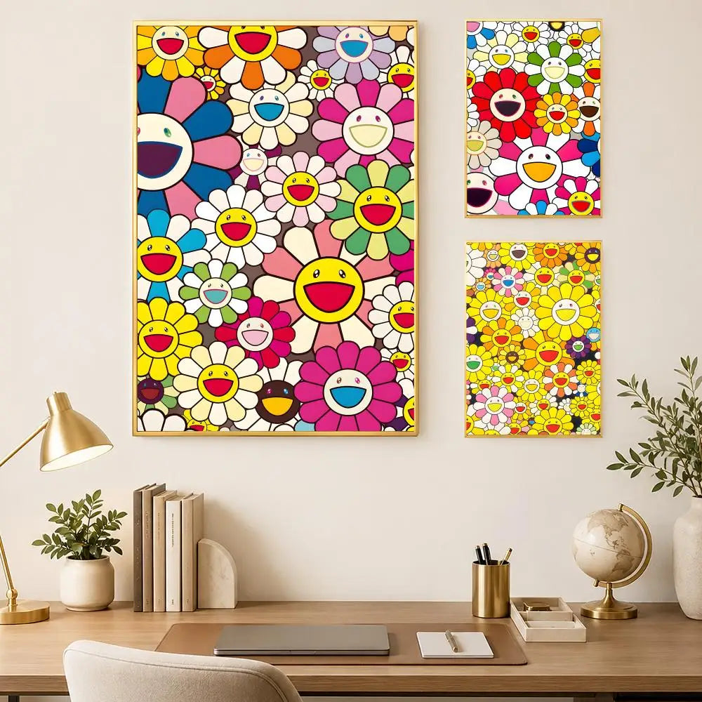Murakami Takashi HD PVC Self-Stick Wall Art Poster | Home Décor