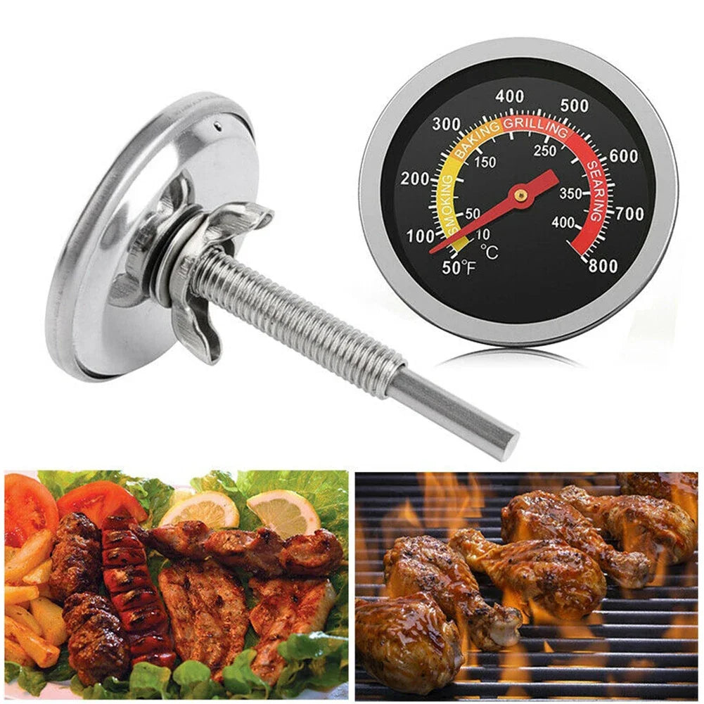 Barbecue Thermometer Oven Temp Gauge 10 400 BBQ Grill Temperaturer