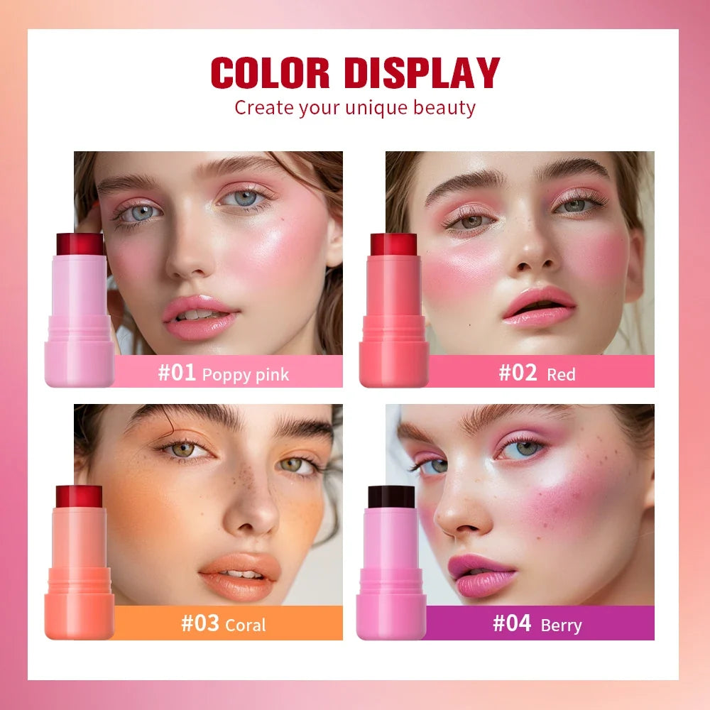 3-in-1 Jelly Blush Stick – Blush, Eyeshadow & Lip Tint