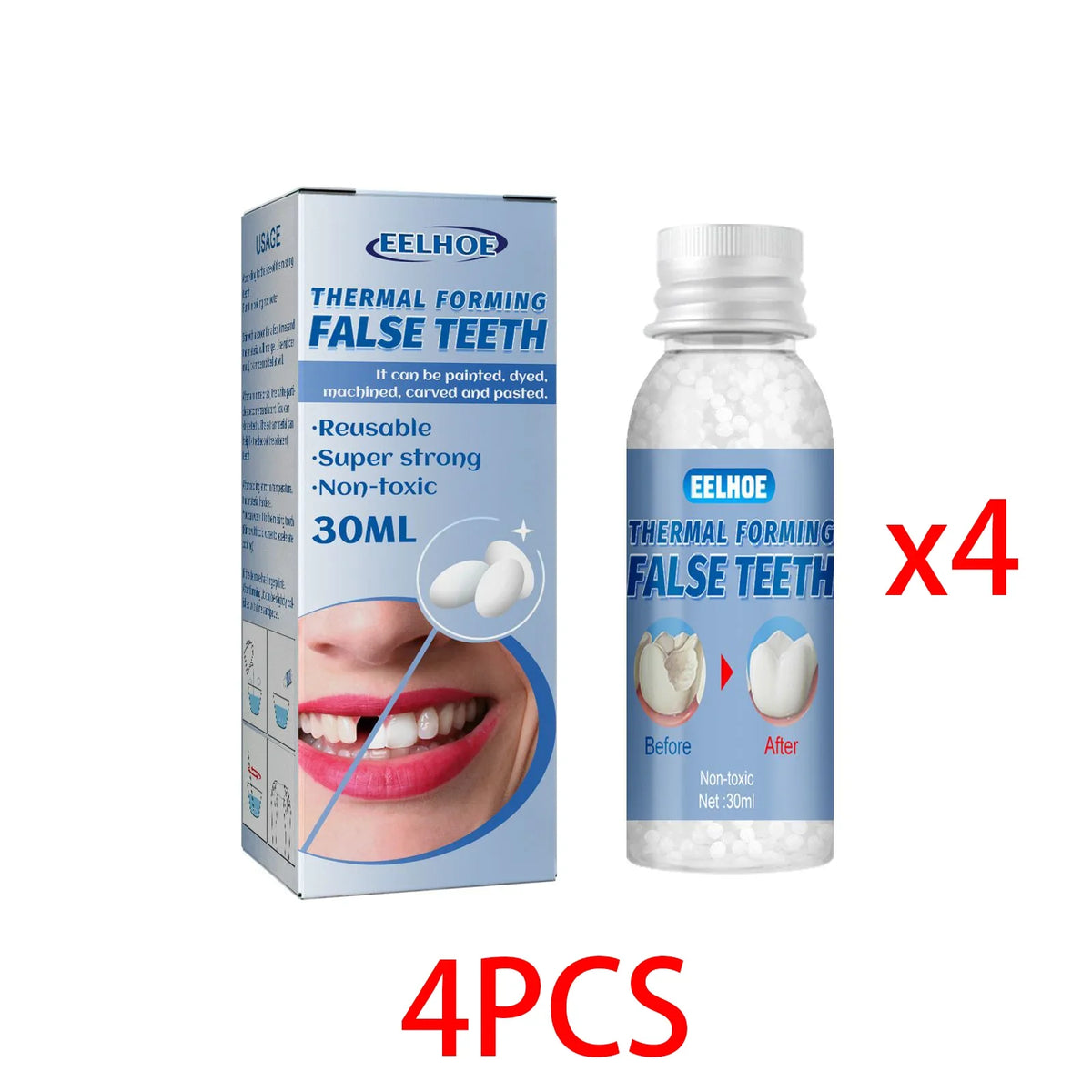 Moldable Temporary False Teeth Kit | Costume & Party Prop