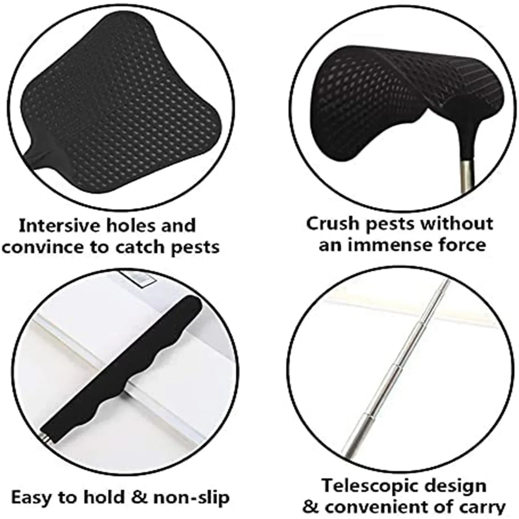 Telescopic Fly Swatter – Heavy Duty Retractable Bug Swatter