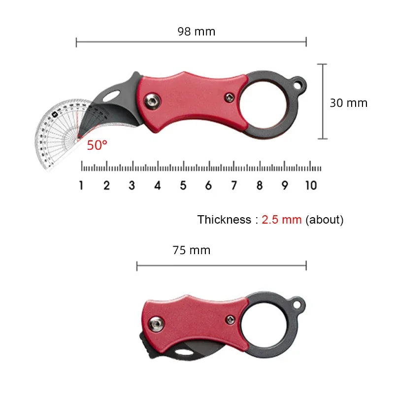 Mini Fox Folding Pocket Knife – EDC Keychain Blade