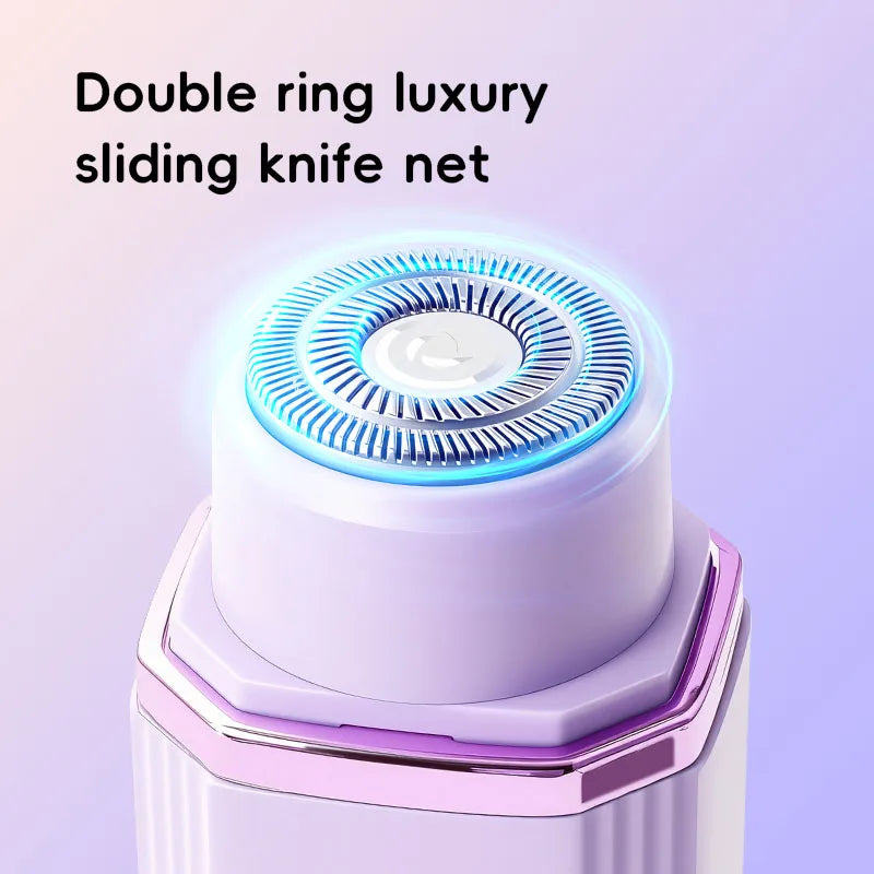 Electric 2-in-1 Women's Razor Trimmer Painless Hair Remover Face Legs