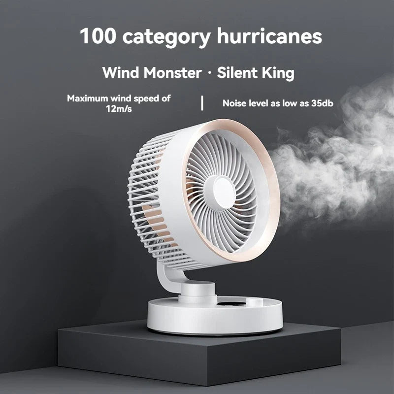 URGGU Smart Oscillating USB Fan – 100-Speed Stepless Control