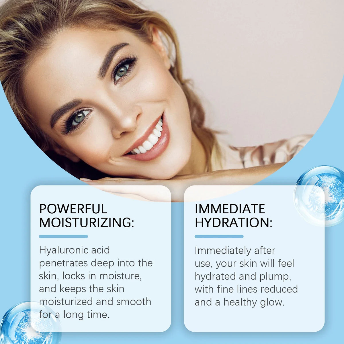 Hyaluronic Acid Roll-On Face Serum – Hydrating & Firming