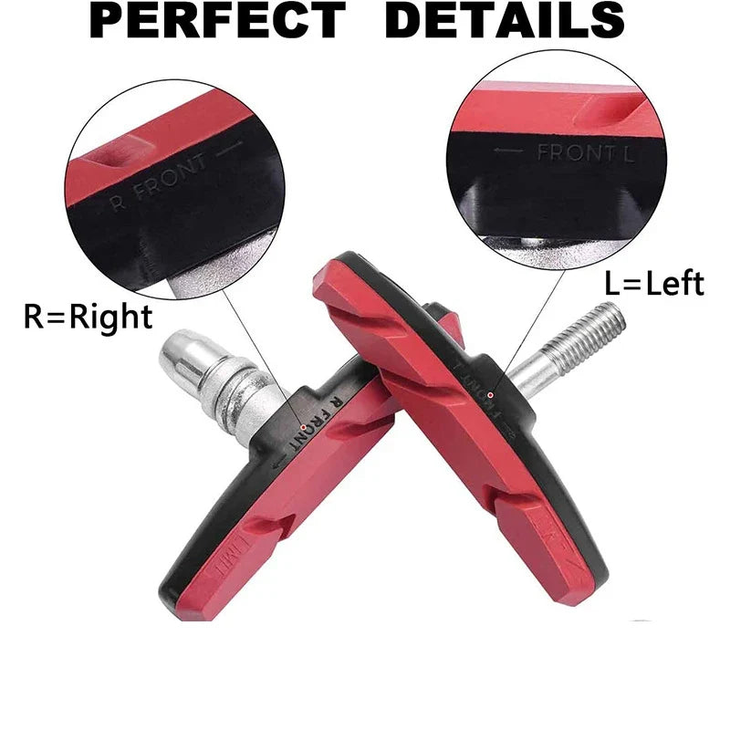 Bicycle V-Brake Rubber Pads 1 Pair – Silent & Long-Lasting