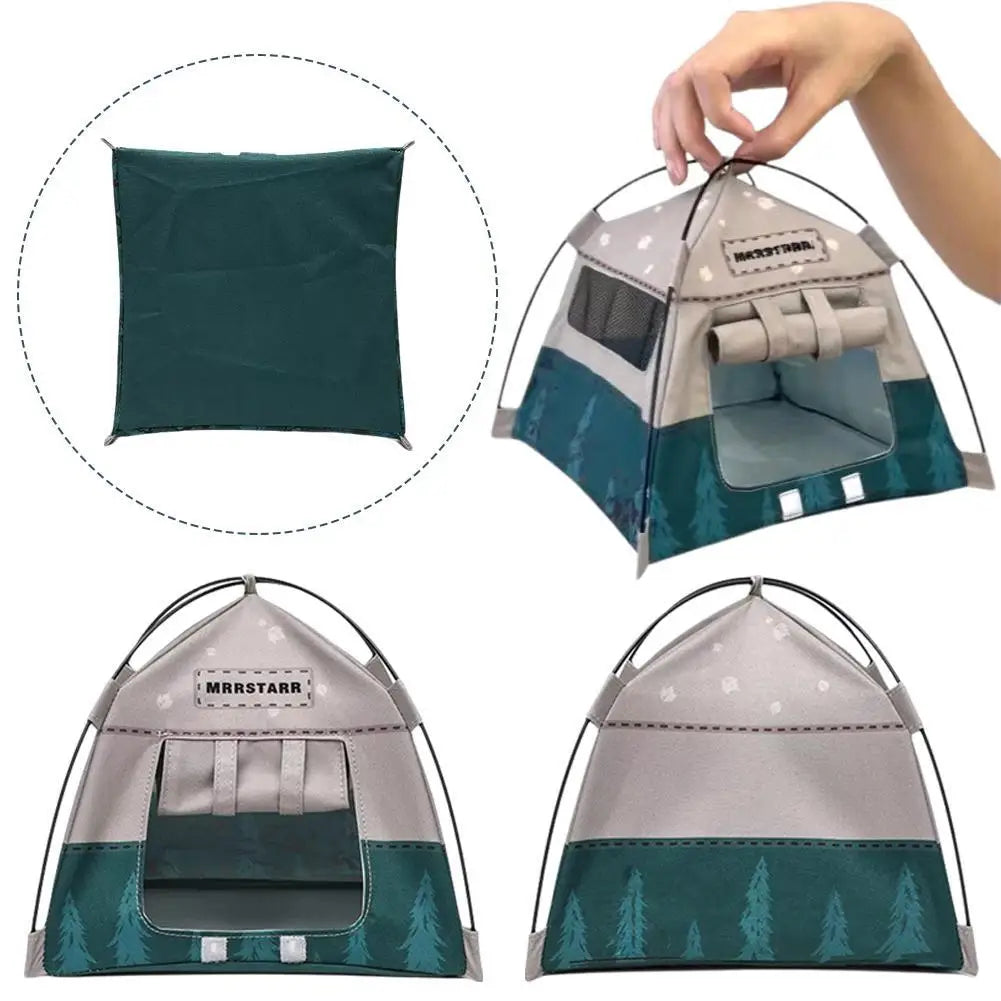 Miniature Camping Tent Model | 1:12 Scale Dollhouse Ornament