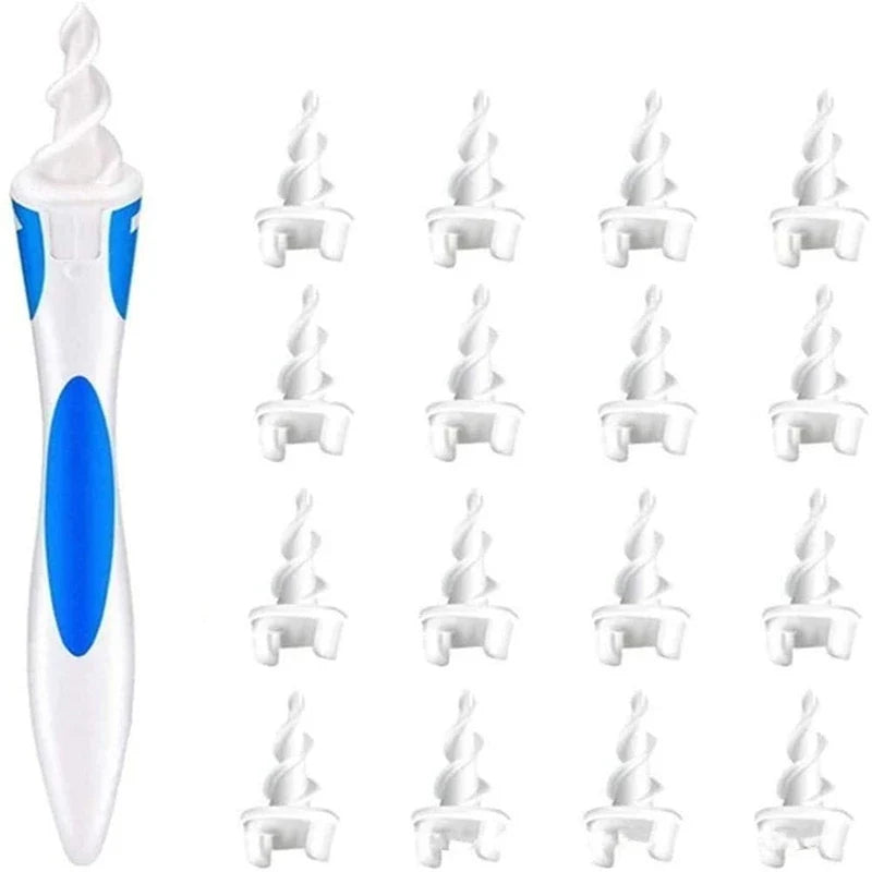 16-Piece Silicone Spiral Ear Wax Removal Set | Adults & Kids