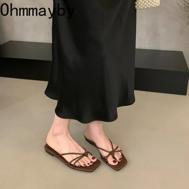 Women's Clip Toe Flip Flops – Flat Summer Slide Slippers
