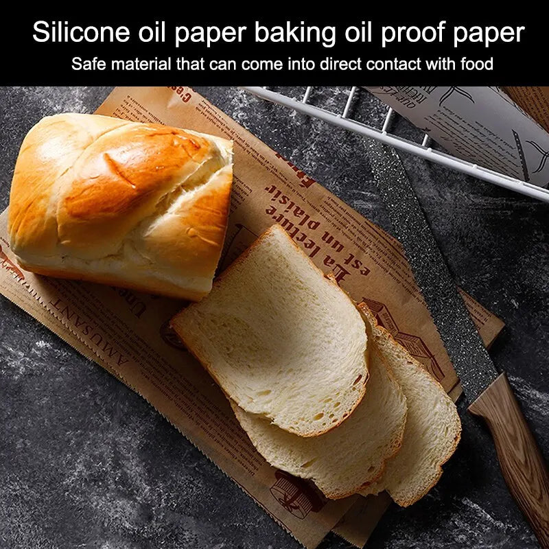 Oil-absorbing Paper Roll Baking Meal Mat Slide Cutter Easy Cut