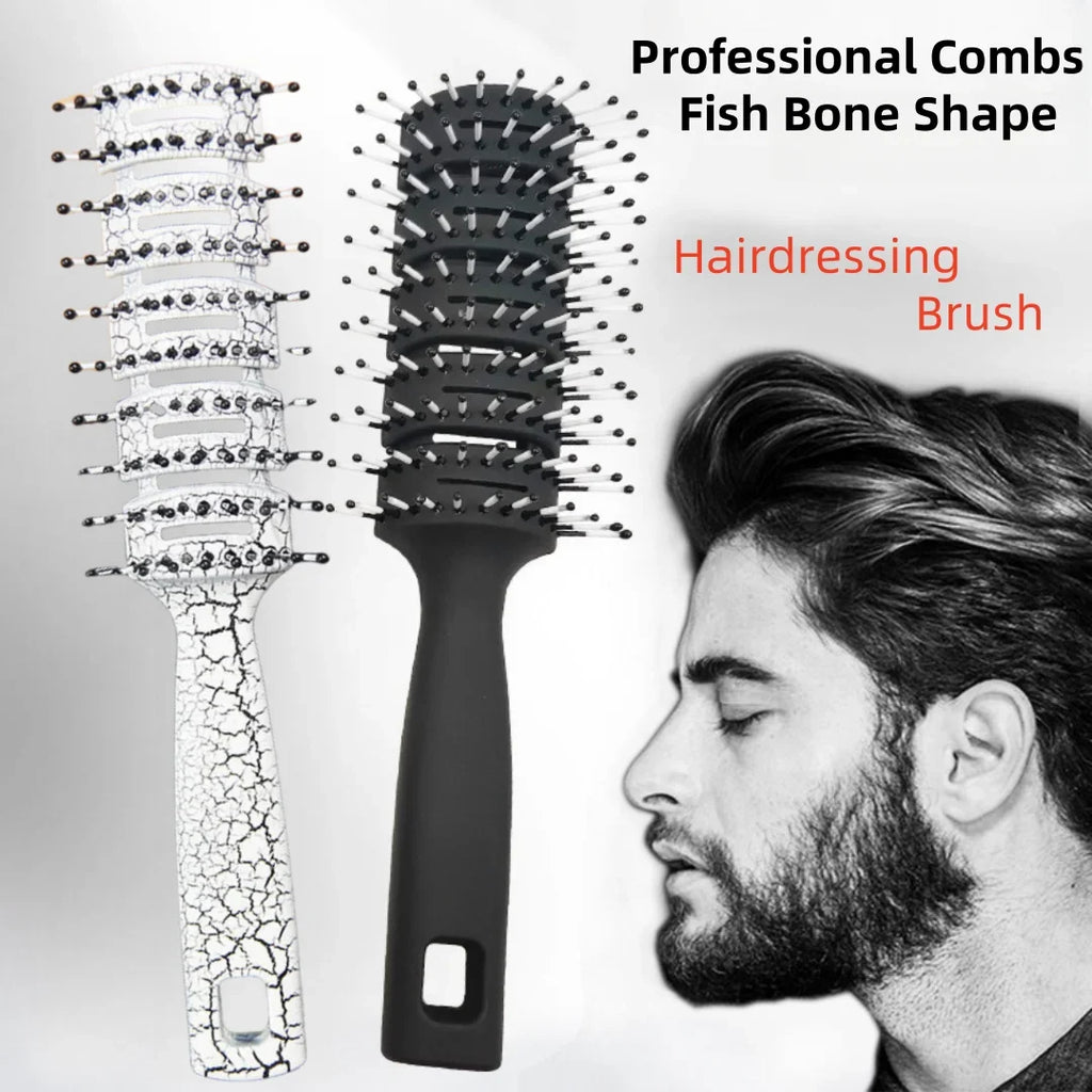 Fish Bone Barber Comb | Hair Styling & Dyeing Tool