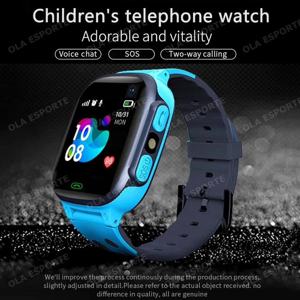 Kids Smart Watch Flashlighfor Children Real Time Positioning SOS