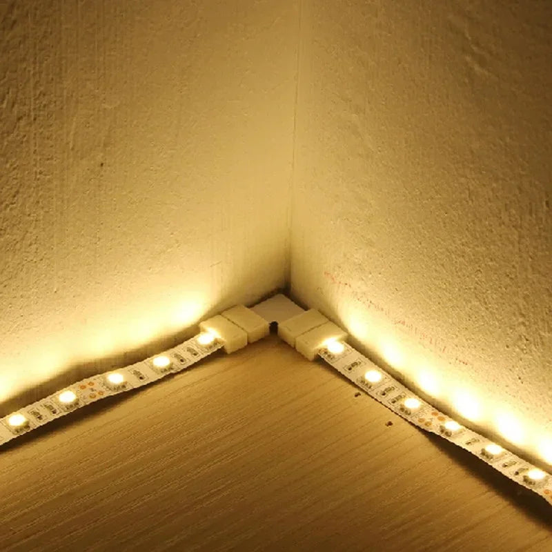 L-shape 4Pin RGB 5050 LED Connector Strip Light Connectors L-shaped