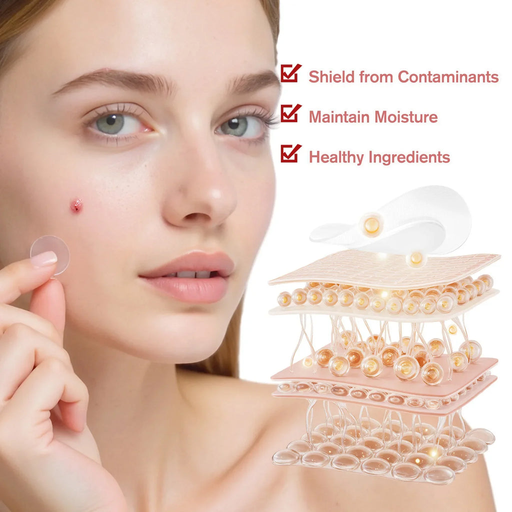 Hydrocolloid Acne Patches – 96-Count Invisible Spot Treatment