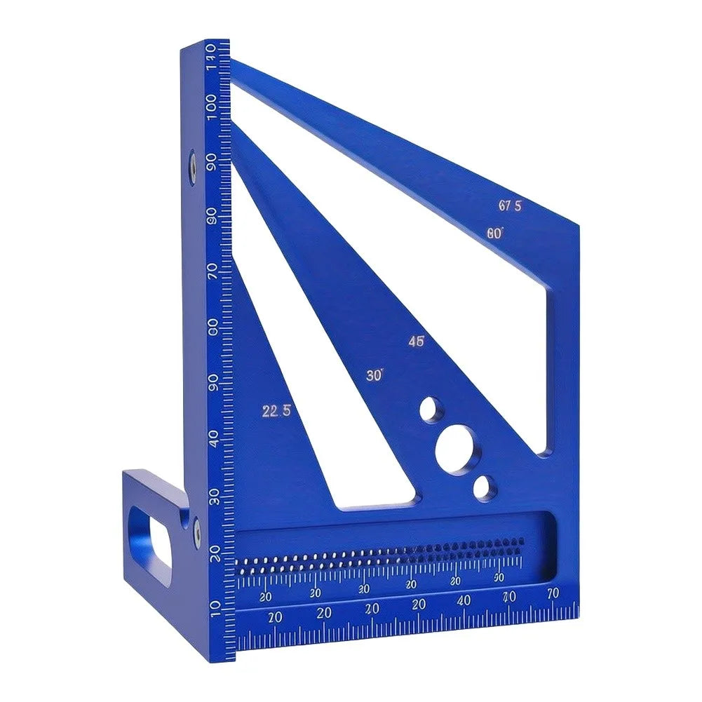 Aluminum Alloy Woodworking Miter Triangle Ruler & Protractor