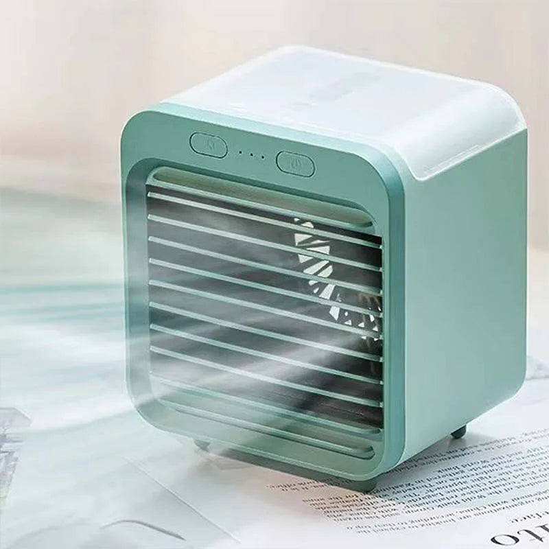 USB Spray Cooling Fan – 3-in-1 Mini Air Conditioner & Humidifier