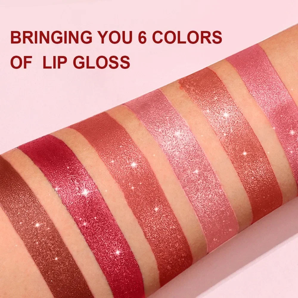 LUXURYTO Pearlescent Glitter Velvet Lipstick – Metallic Shimmer