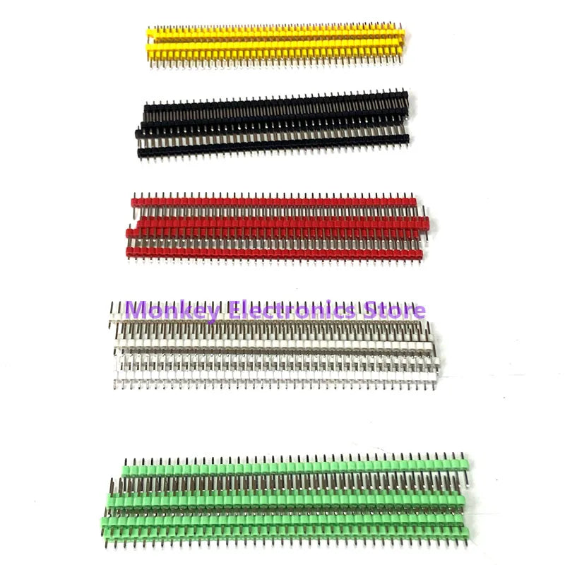 10pcs 40-Pin 2.54mm Breakable Pin Header PCB Connector Arduino