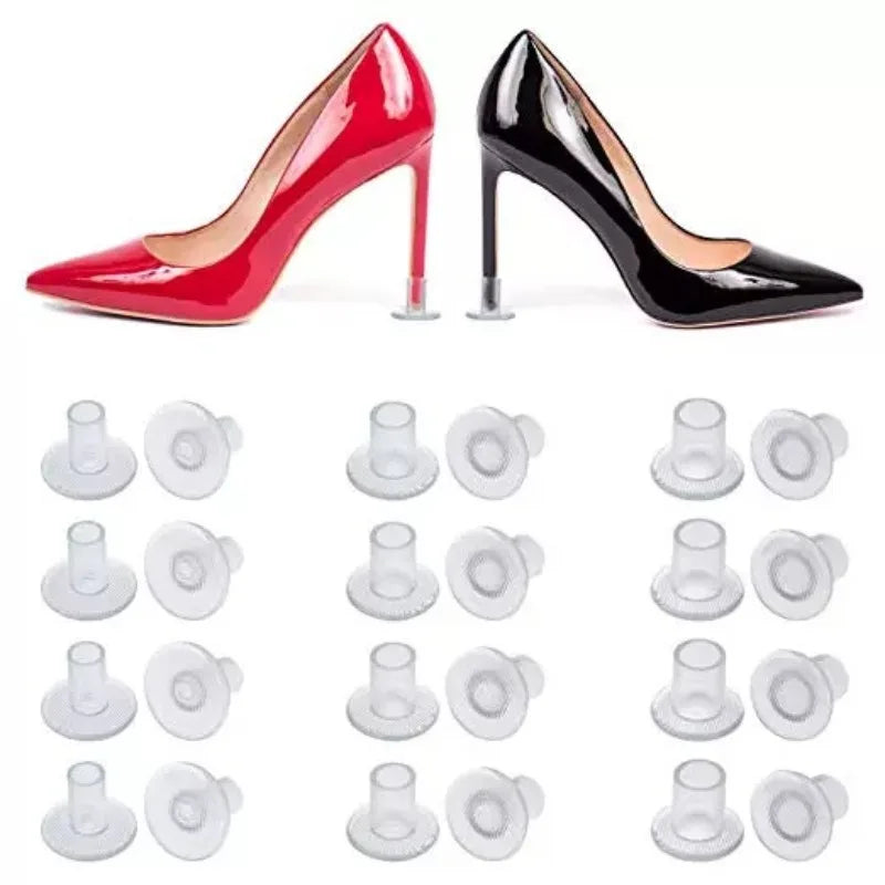 21 Pairs Clear Heel Protectors for Grass & Uneven Floors S/M/L