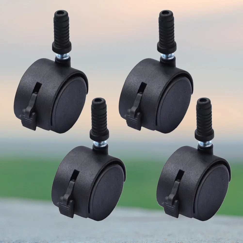 Swivel Caster Wheels Black Furniture Casters Office Chair Wheel 360