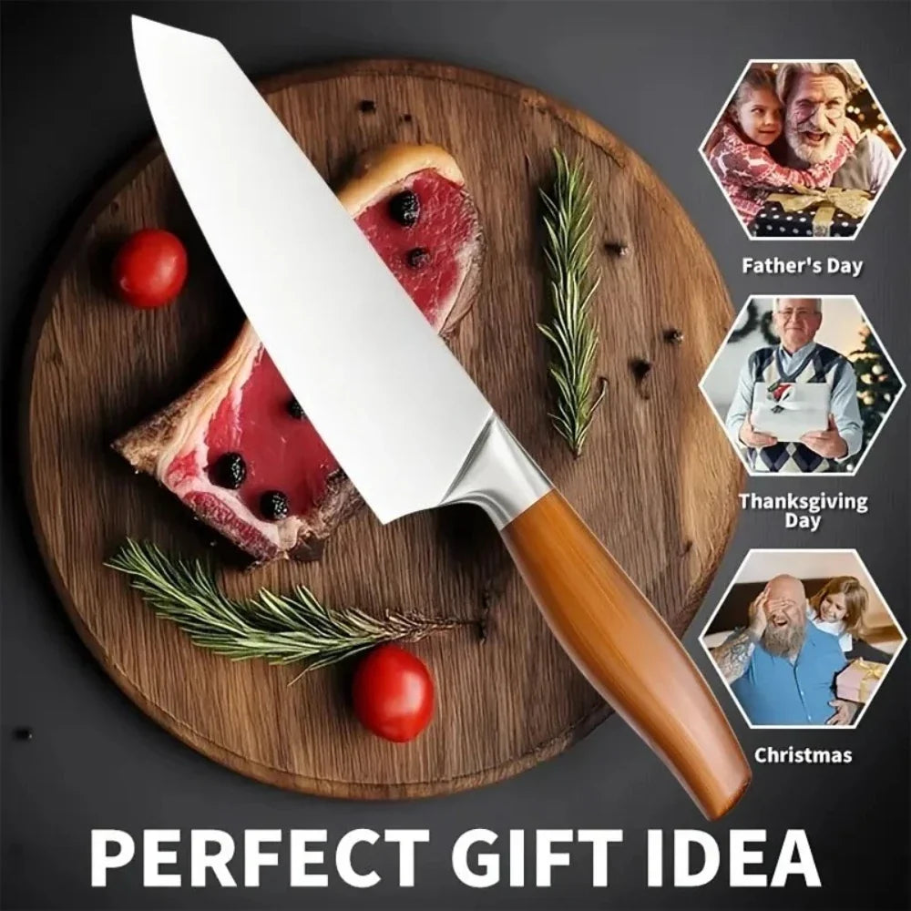 PLYS Japanese Kitchen Knife – Ultra-Sharp Stainless Steel Cleaver